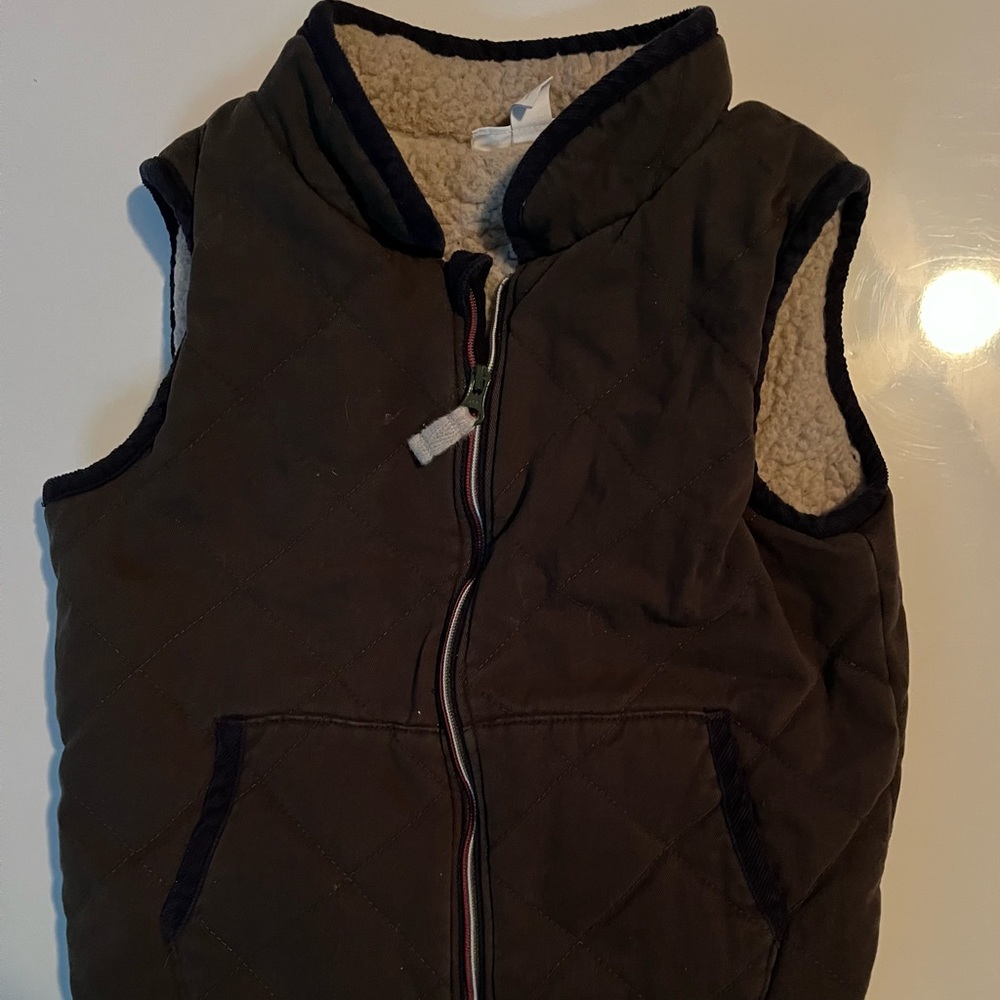 The Little White Company:  Recycled-Borg-Lined Cord Gilet